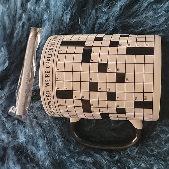 New Crossword Puzzle Mug By The U Employed Philosophers Guild - Picture 7 of 8